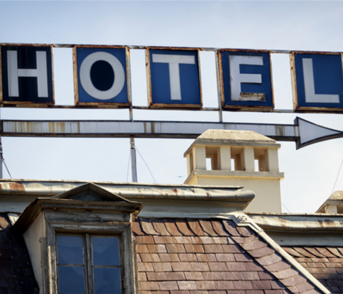 Old hotel sign 