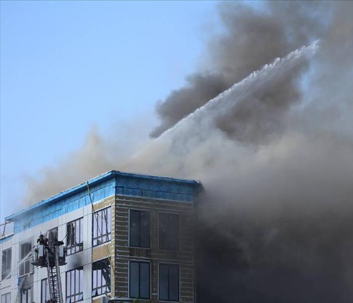 office building after a fire